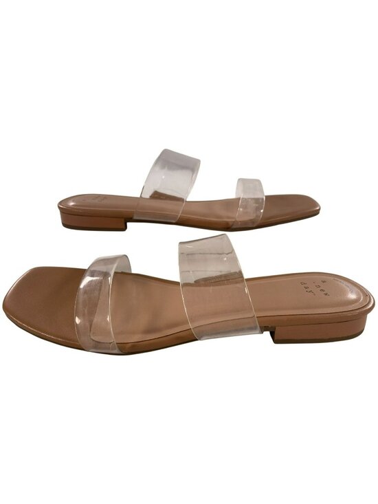 a new day Shoes - A New Day Anna Memory Foam Sandals Clear Comfortable & Lightweight Slip-On Sz 7